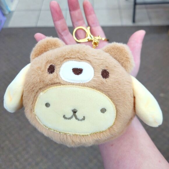 Brand New Pompompurin Brown & Yellow Pouch Bag Keychain - Picture 1 of 7